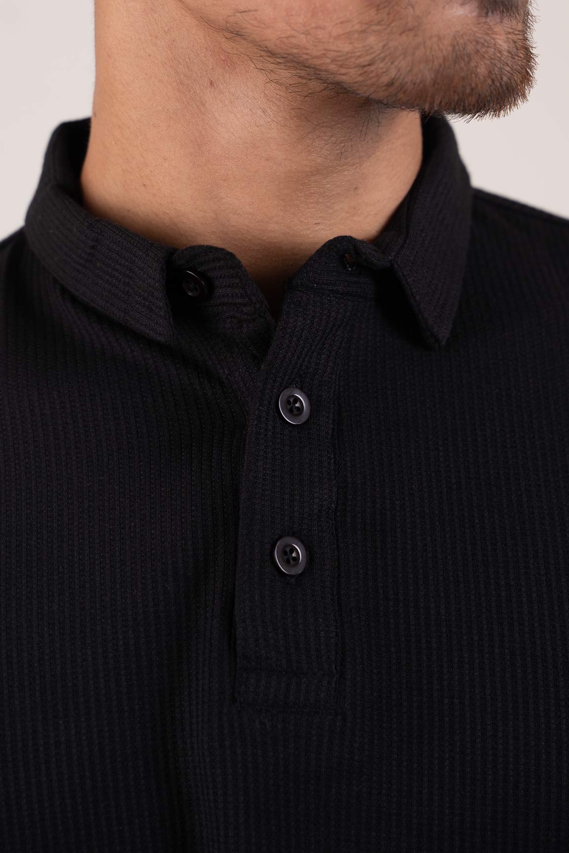 Black polo shirts for men