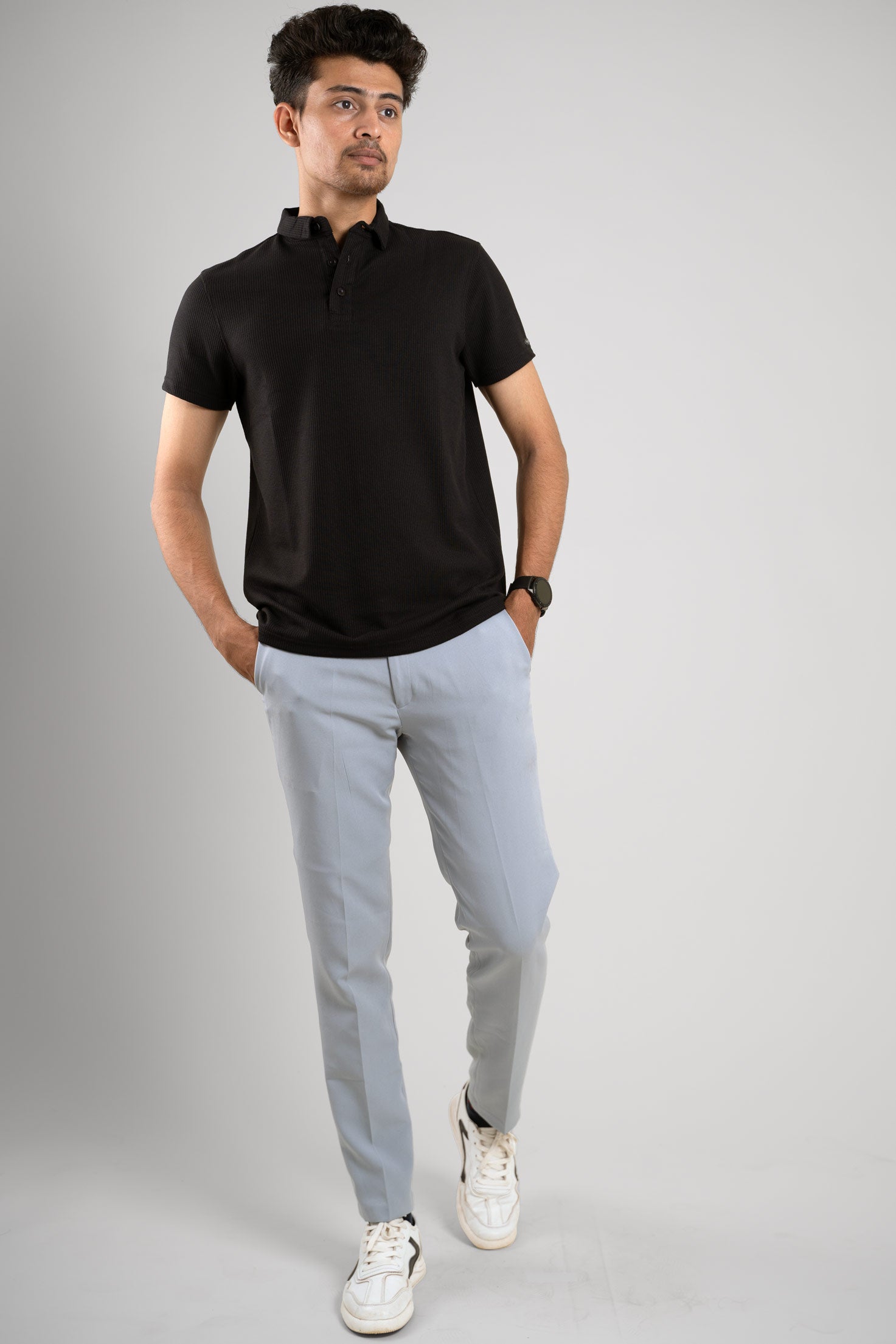 polo tshirt Black