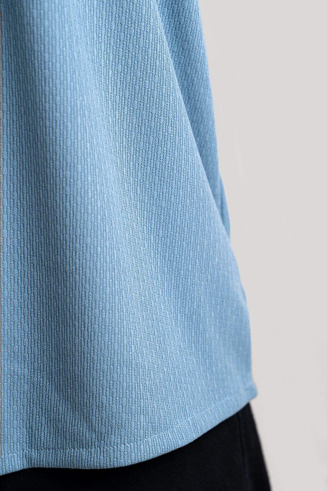 Close up view of shirt for man